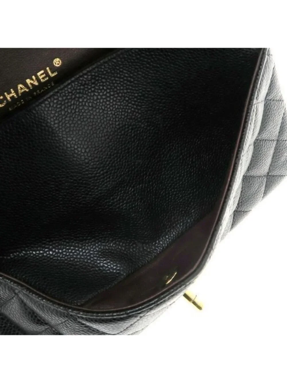 Chanel Caviar Quilted Double Flap Bag Chain